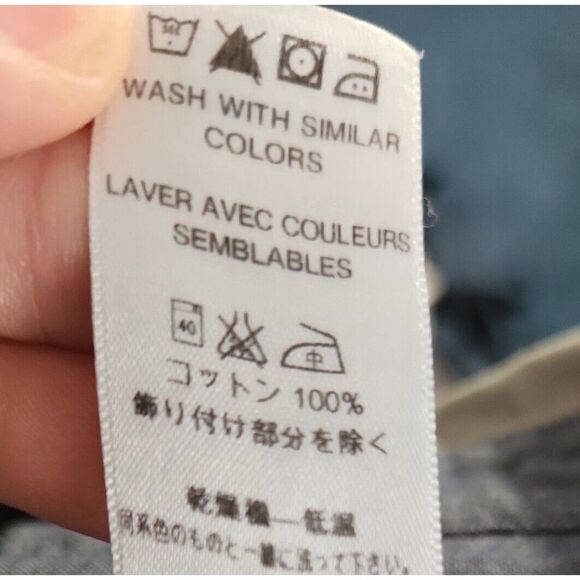 Patagonia Light Gray Long Sleeve Button Up Shirt Organic Cotton Mens Medium - Picture 9 of 9